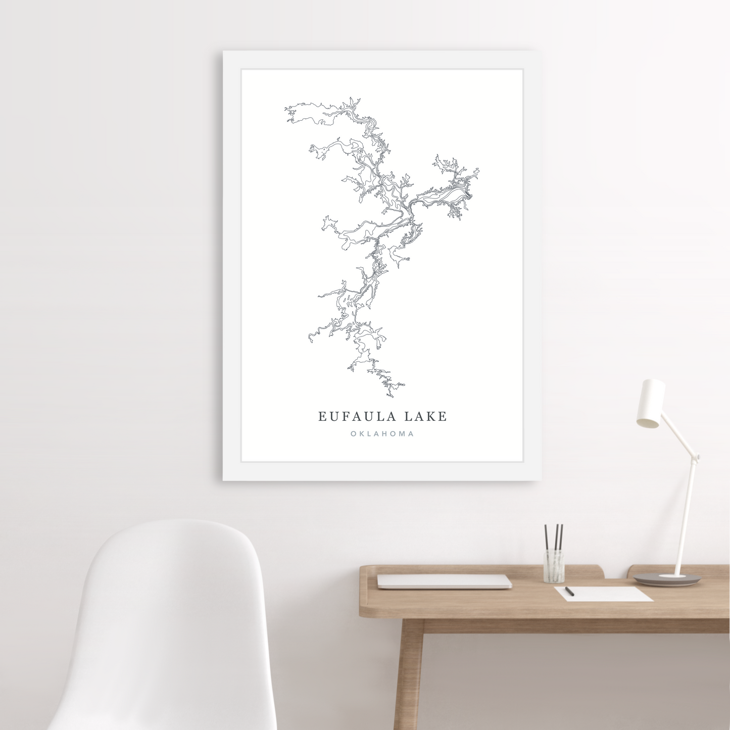 White Floating Frame