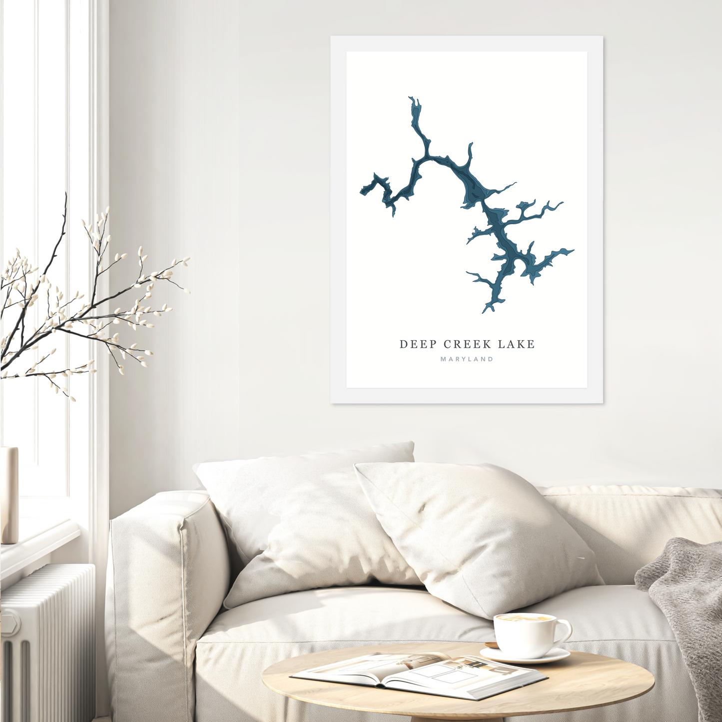 White Flat Frame