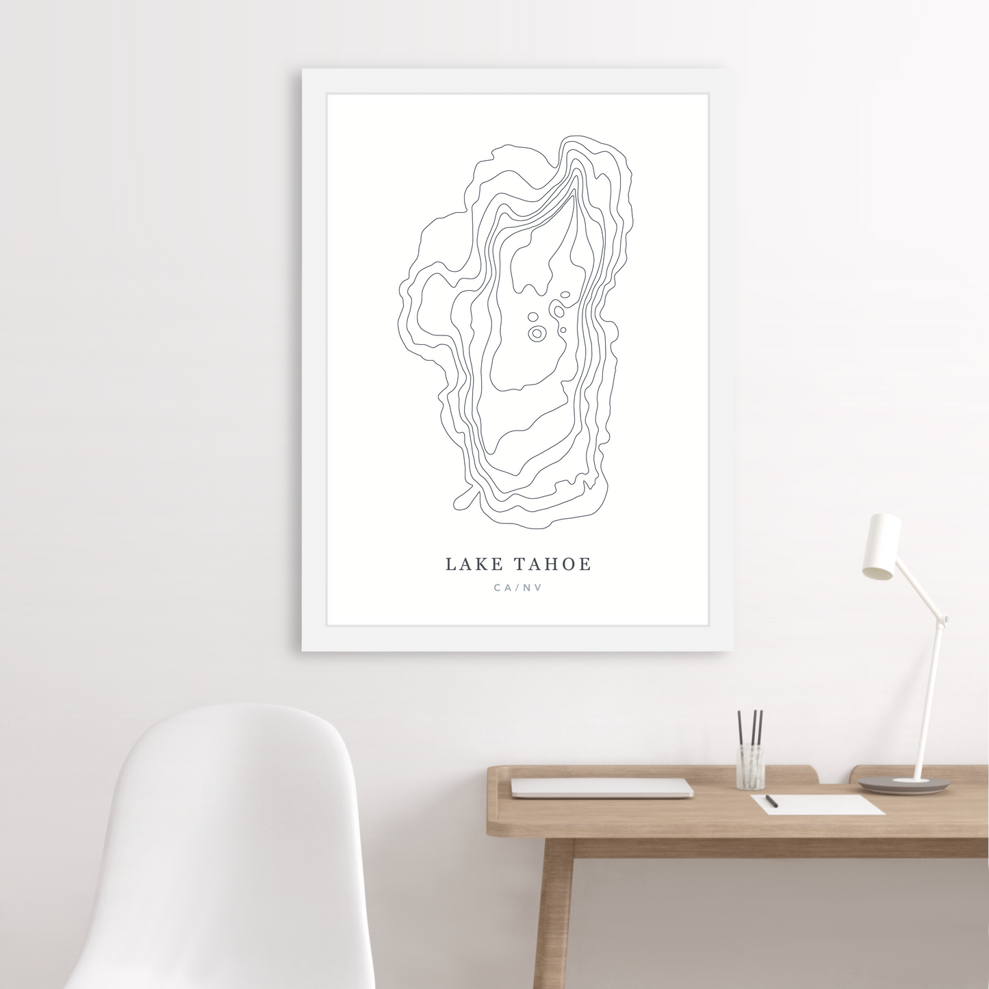 White Floating Frame