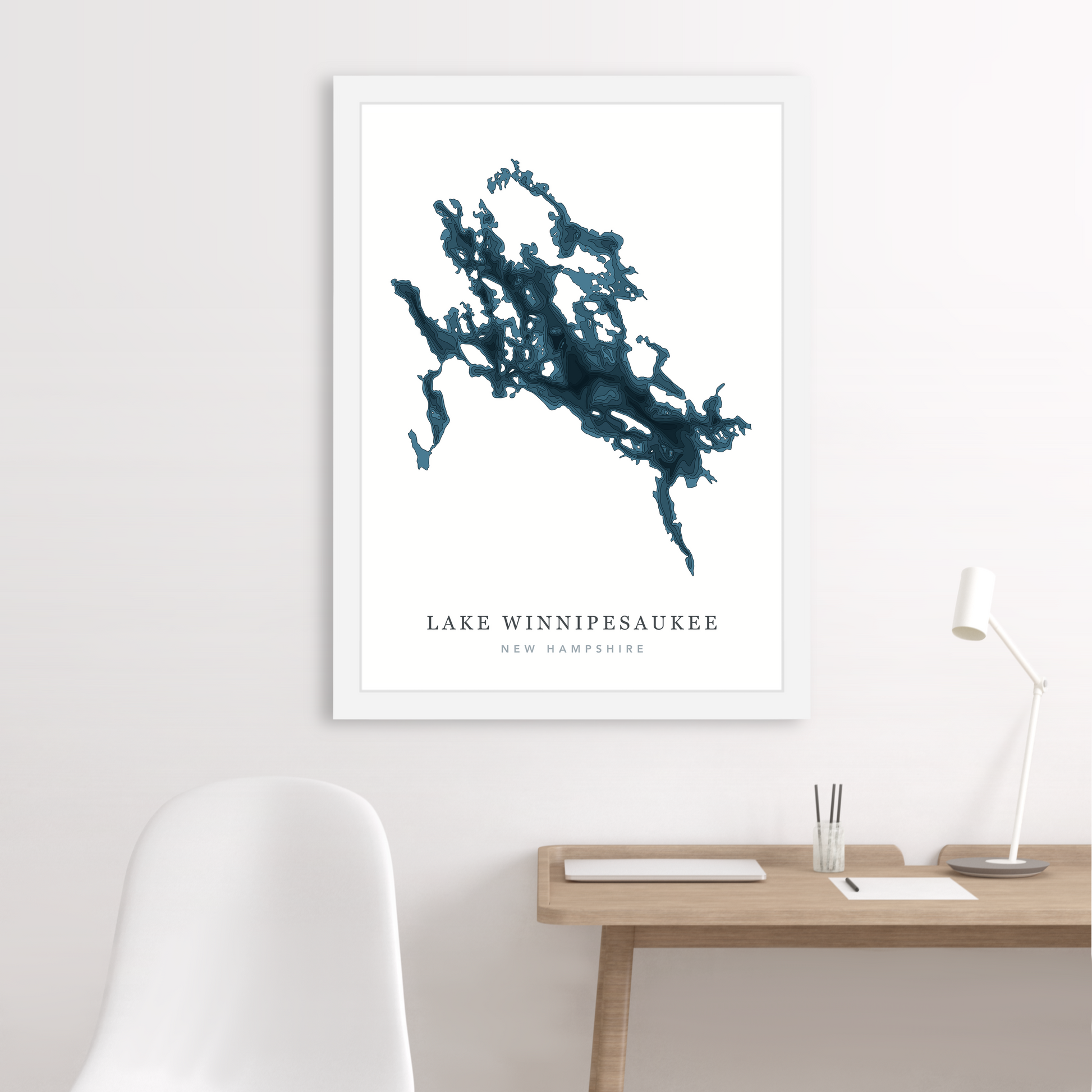 White Floating Frame
