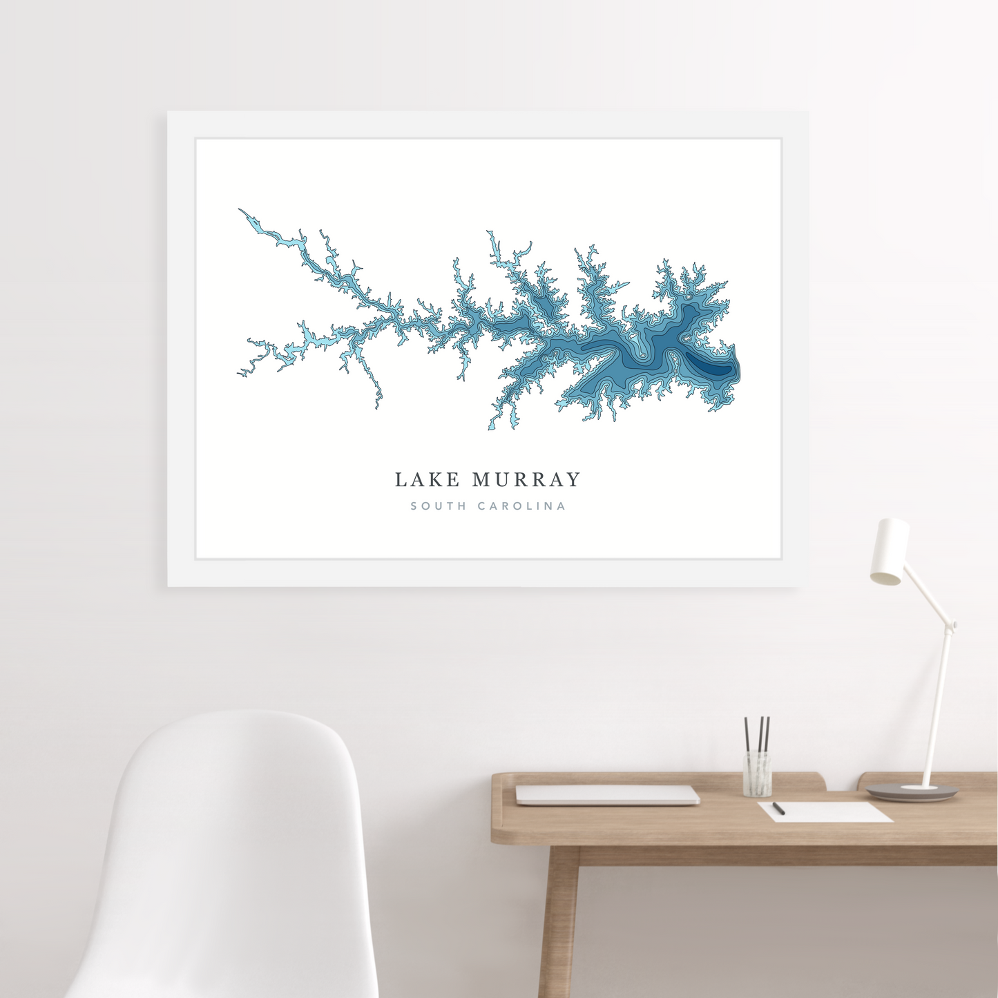 White Floating Frame