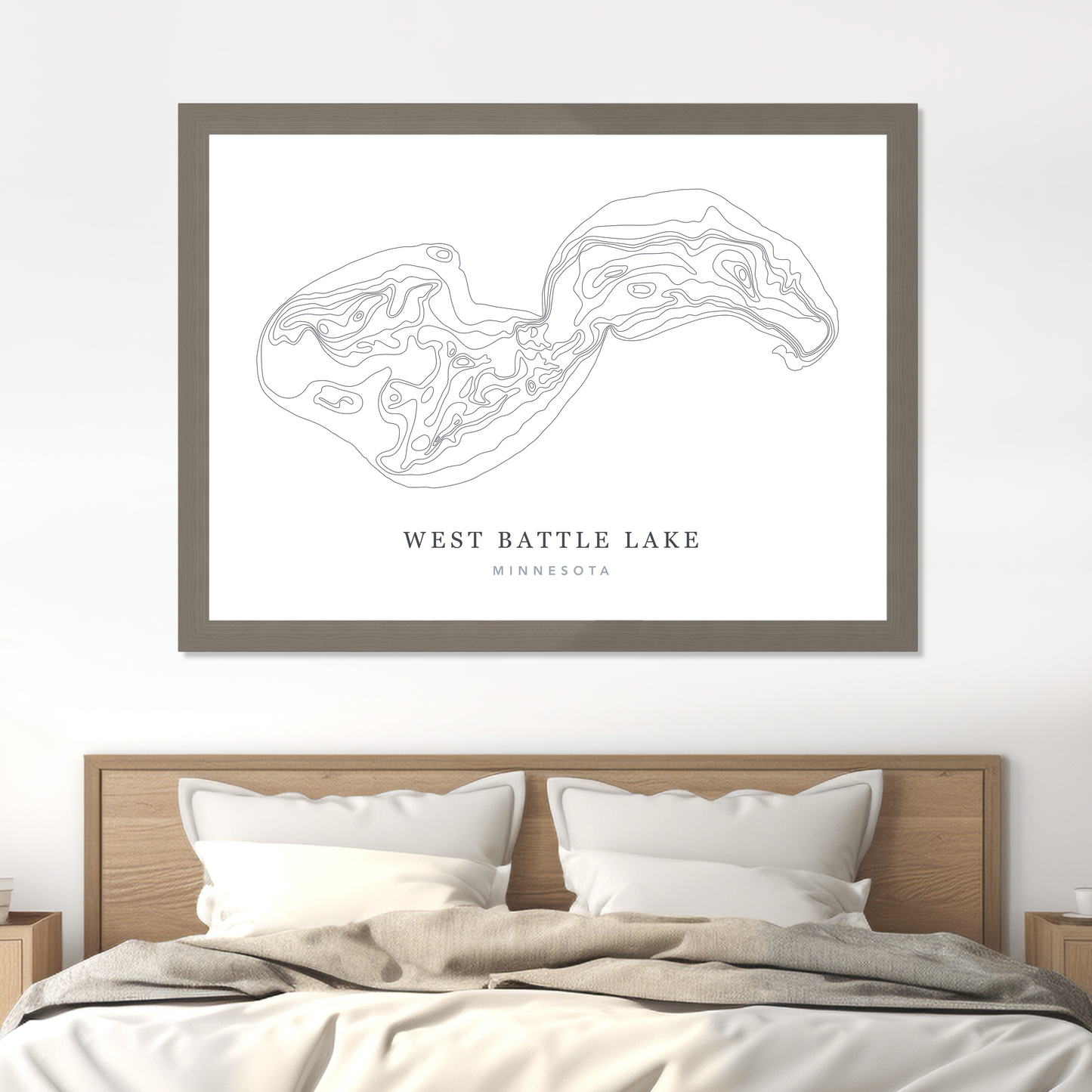 Grey Flat Frame