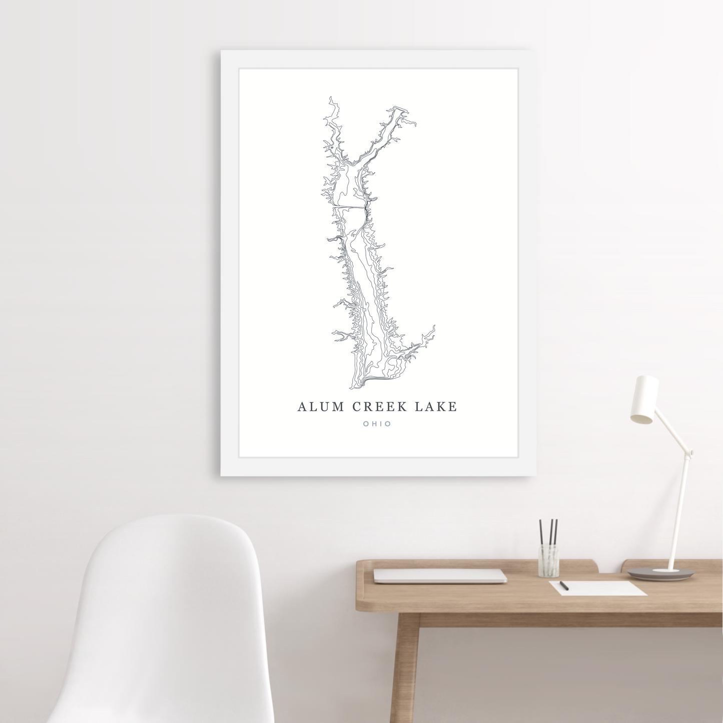 White Floating Frame