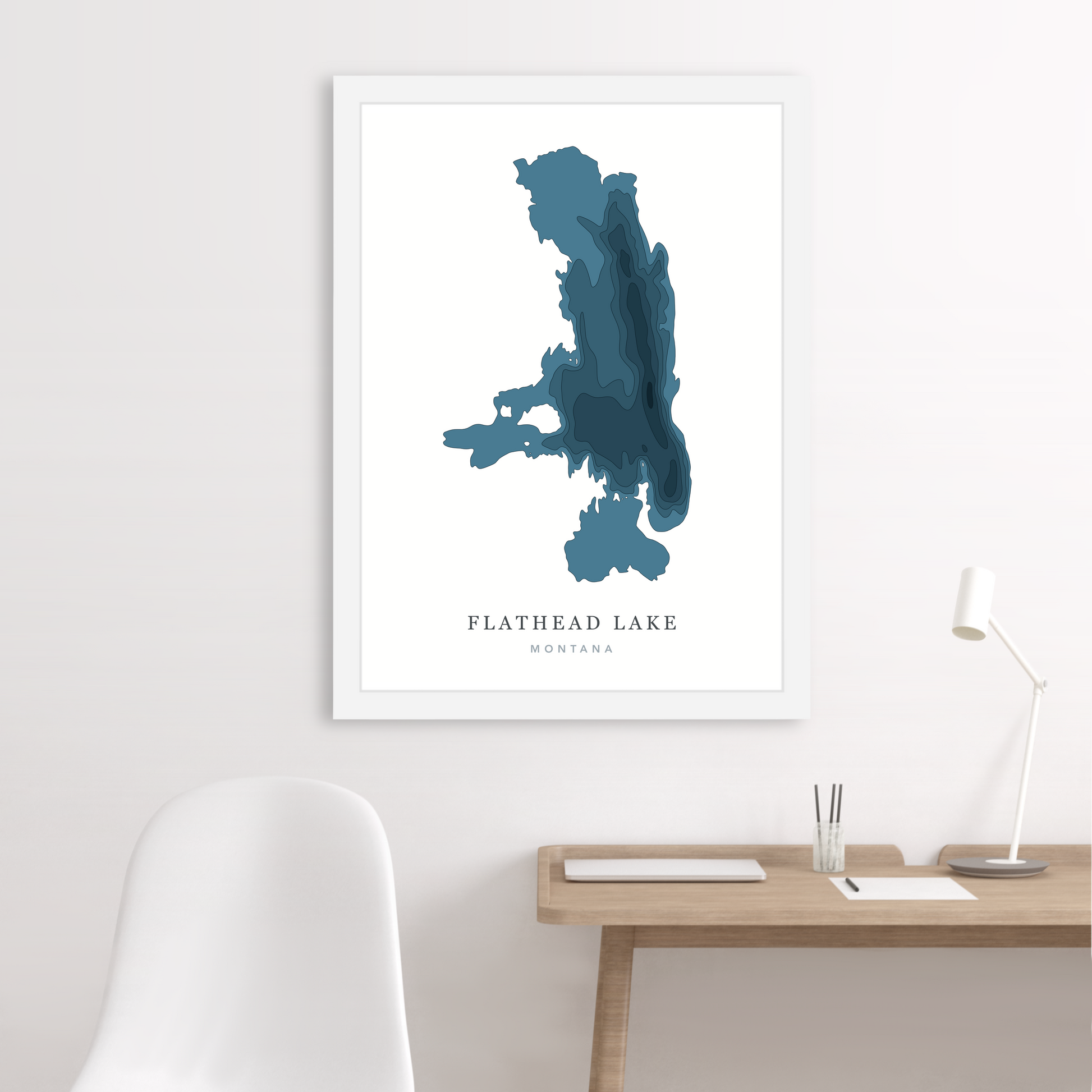 White Floating Frame