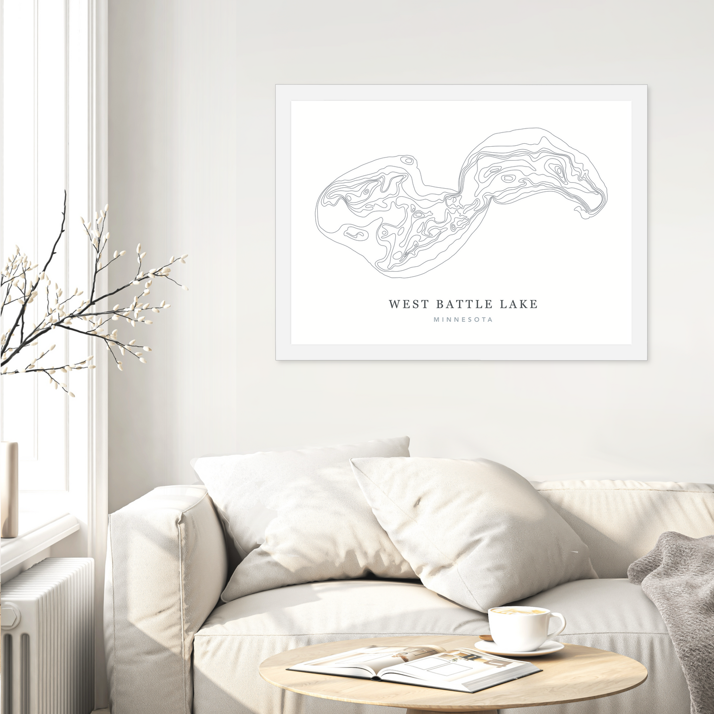 White Flat Frame
