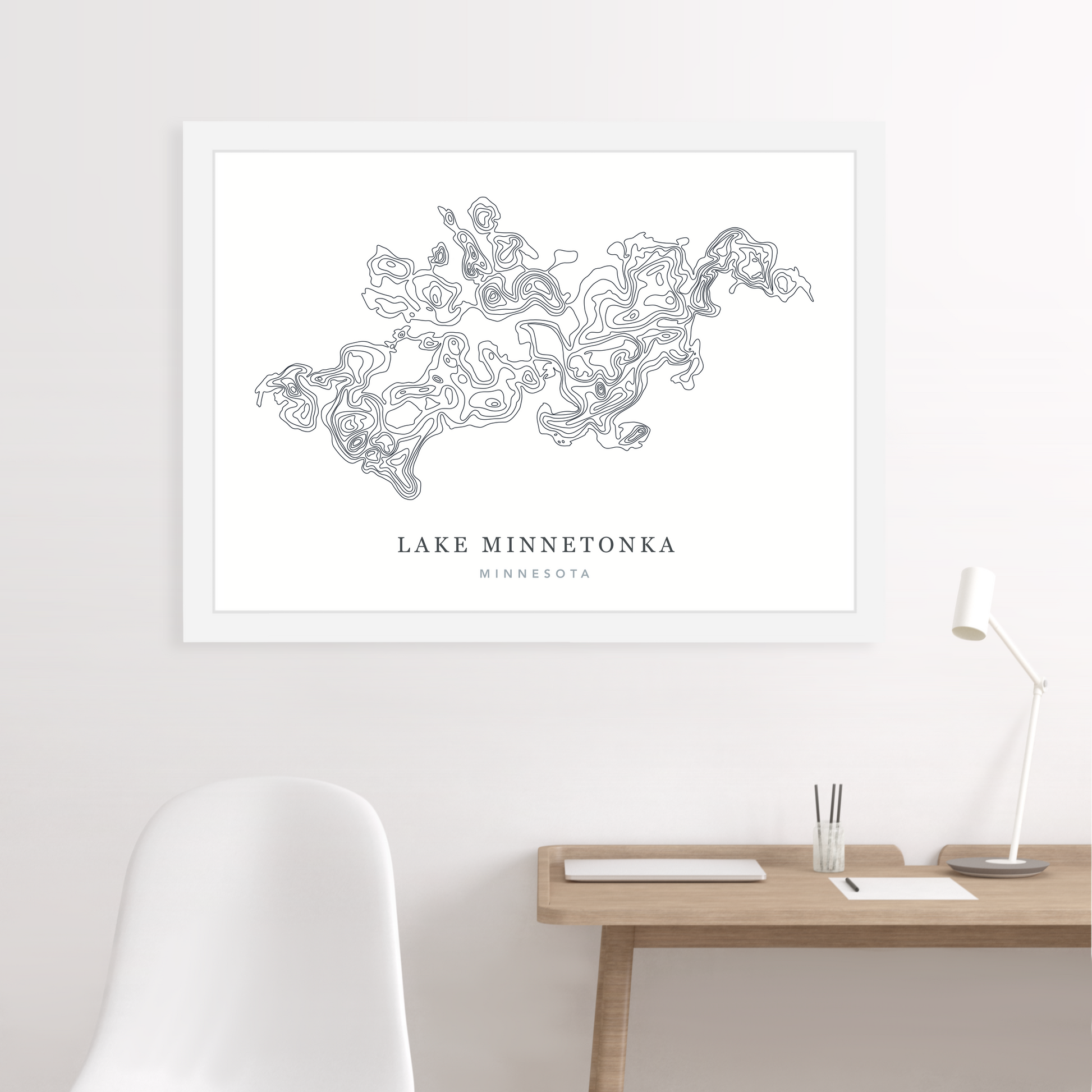 White Floating Frame