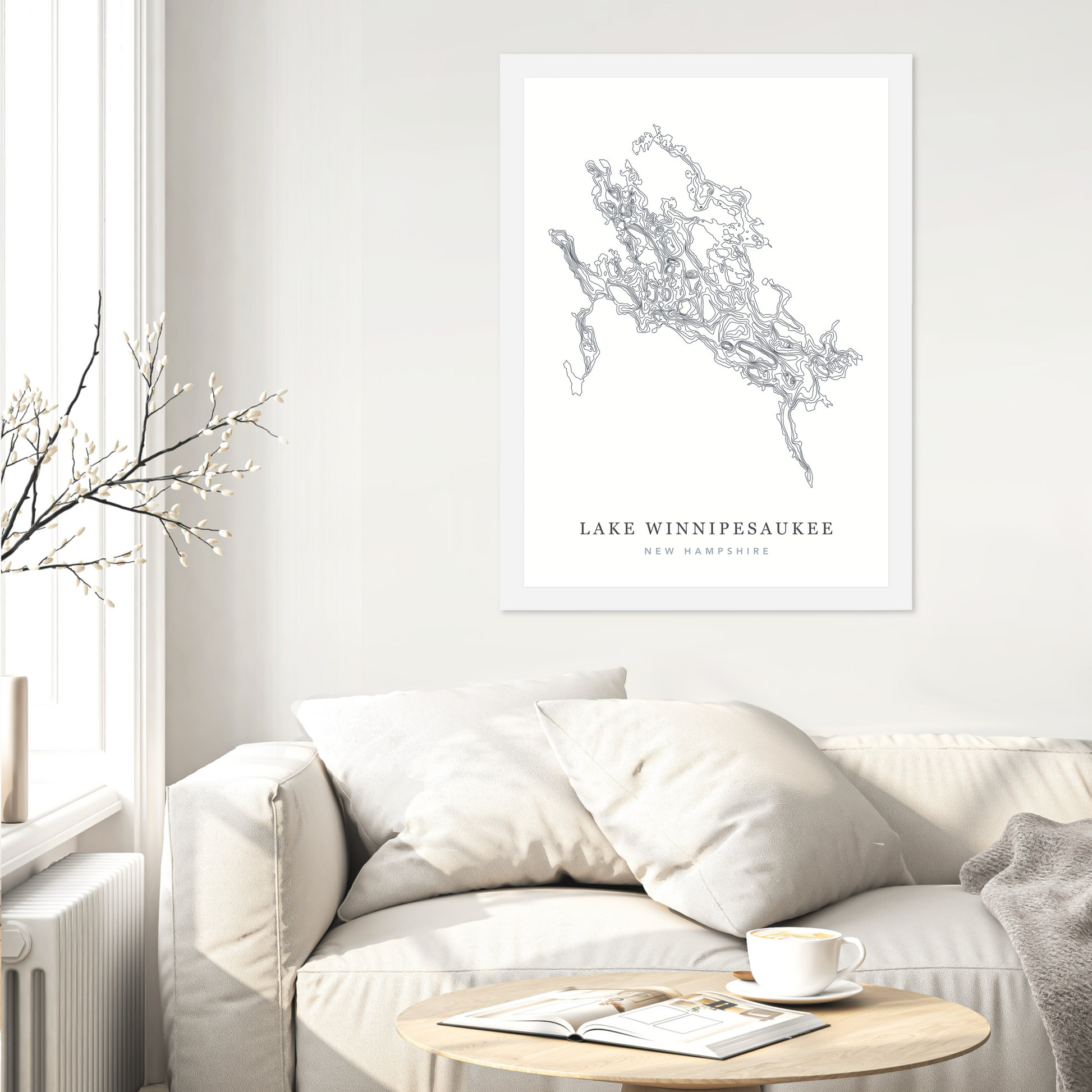 White Flat Frame
