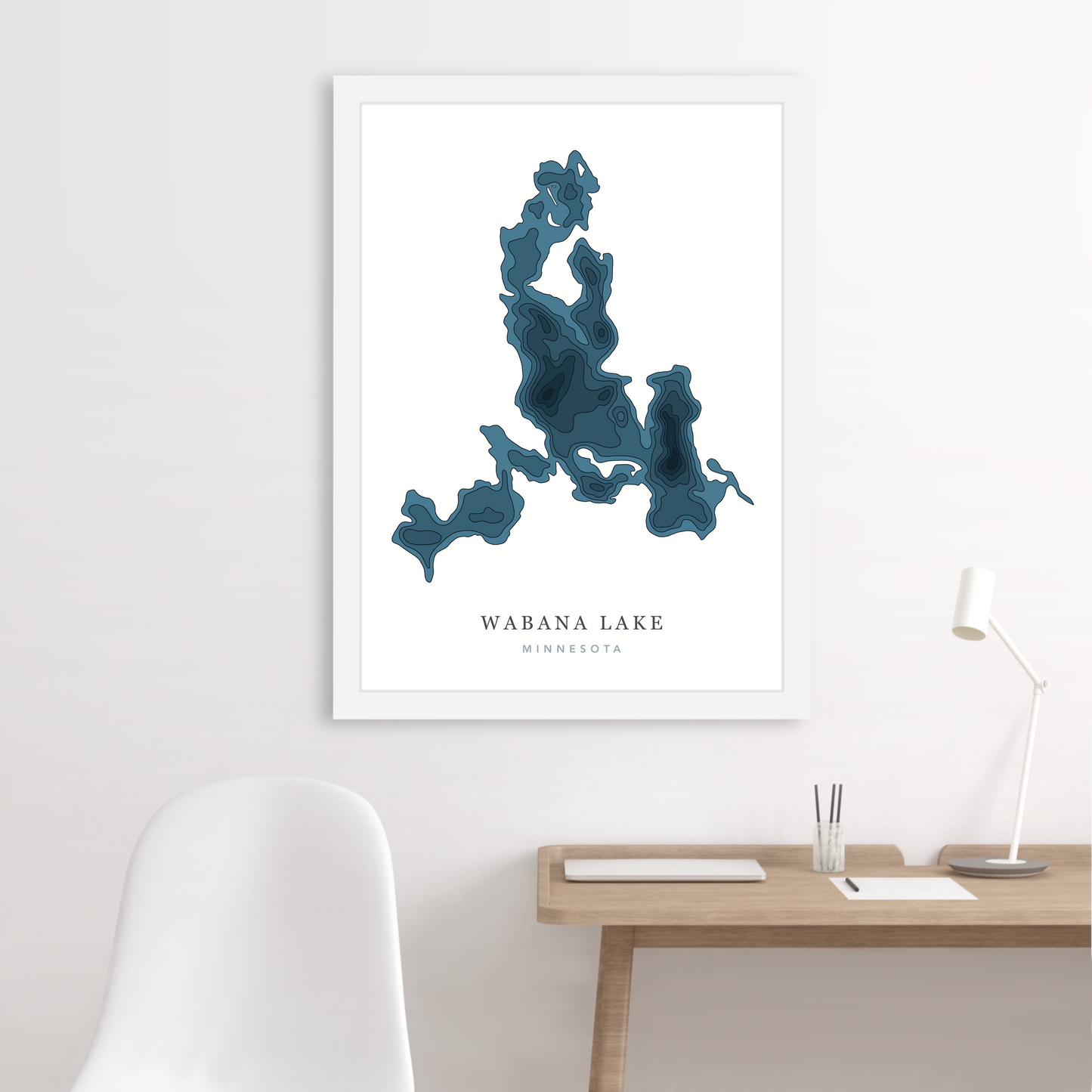 White Floating Frame