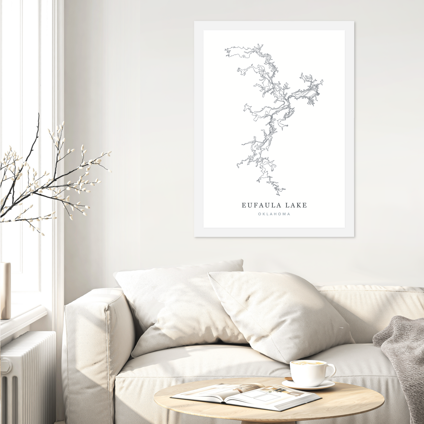 White Flat Frame