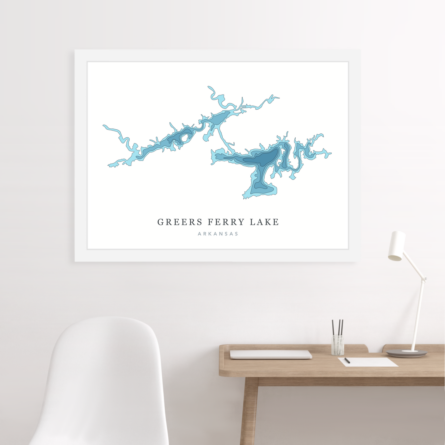 White Floating Frame