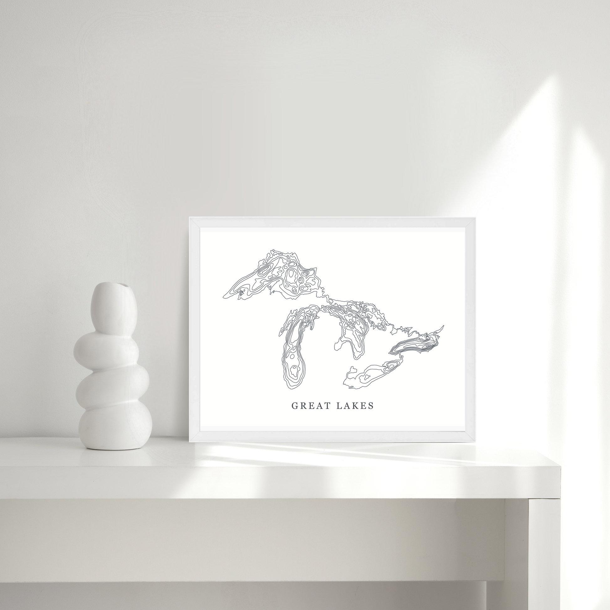 White Thin Frame