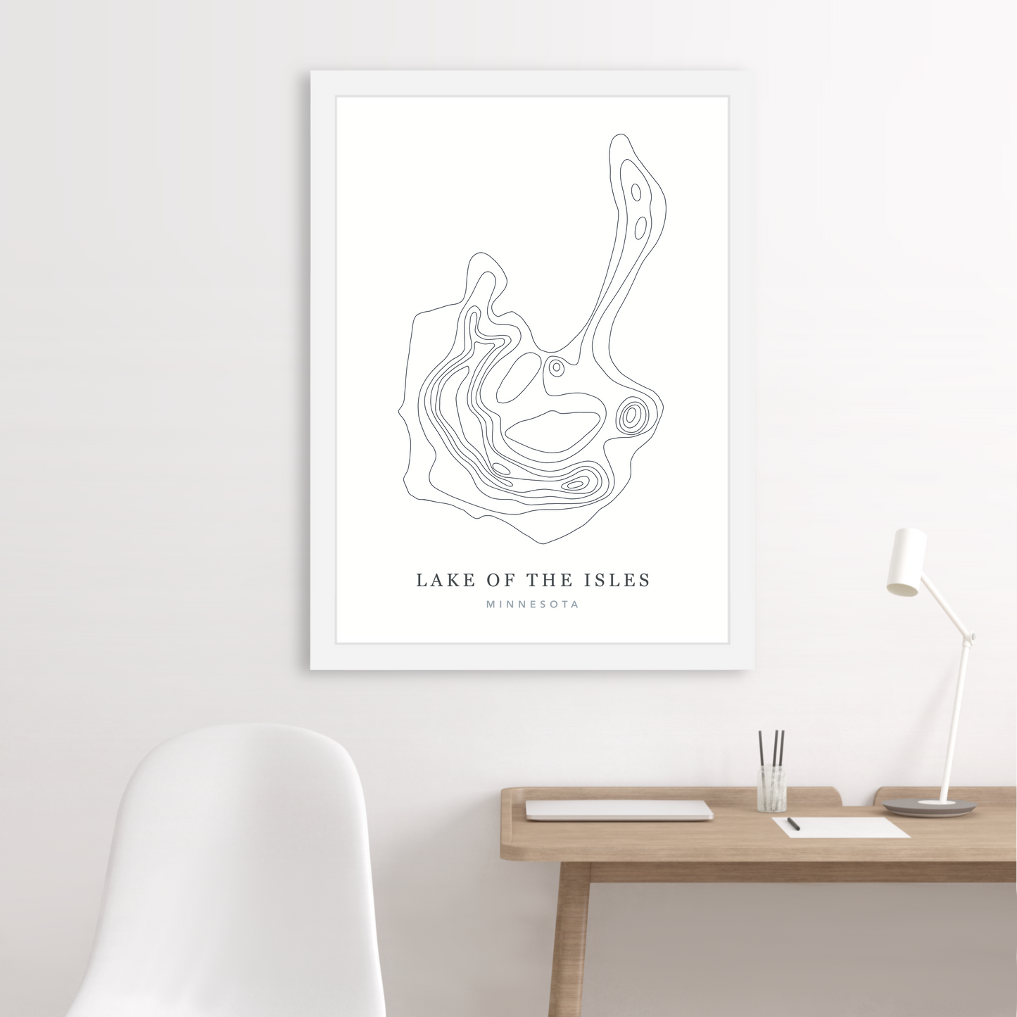 White Floating Frame
