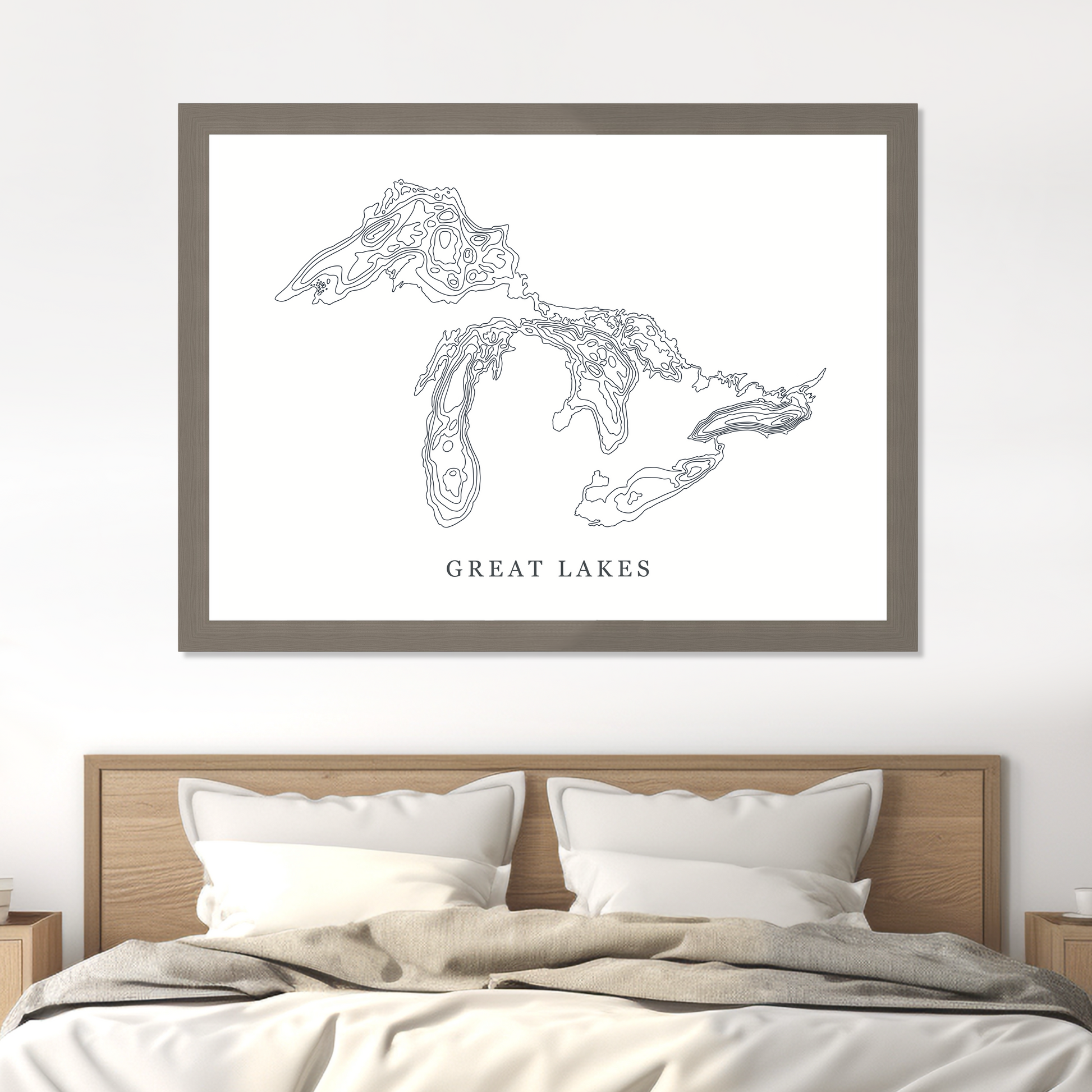 Grey Flat Frame