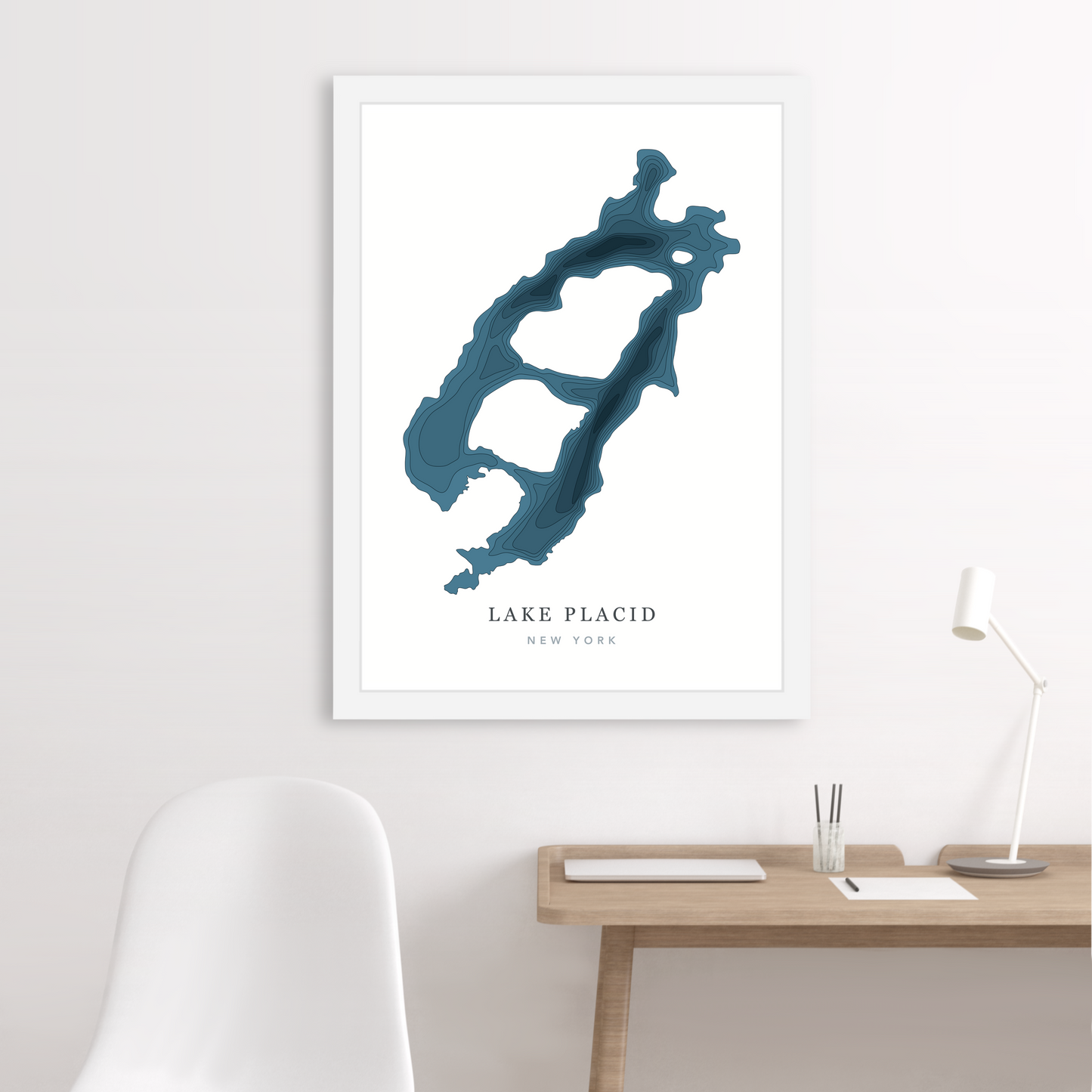 White Floating Frame