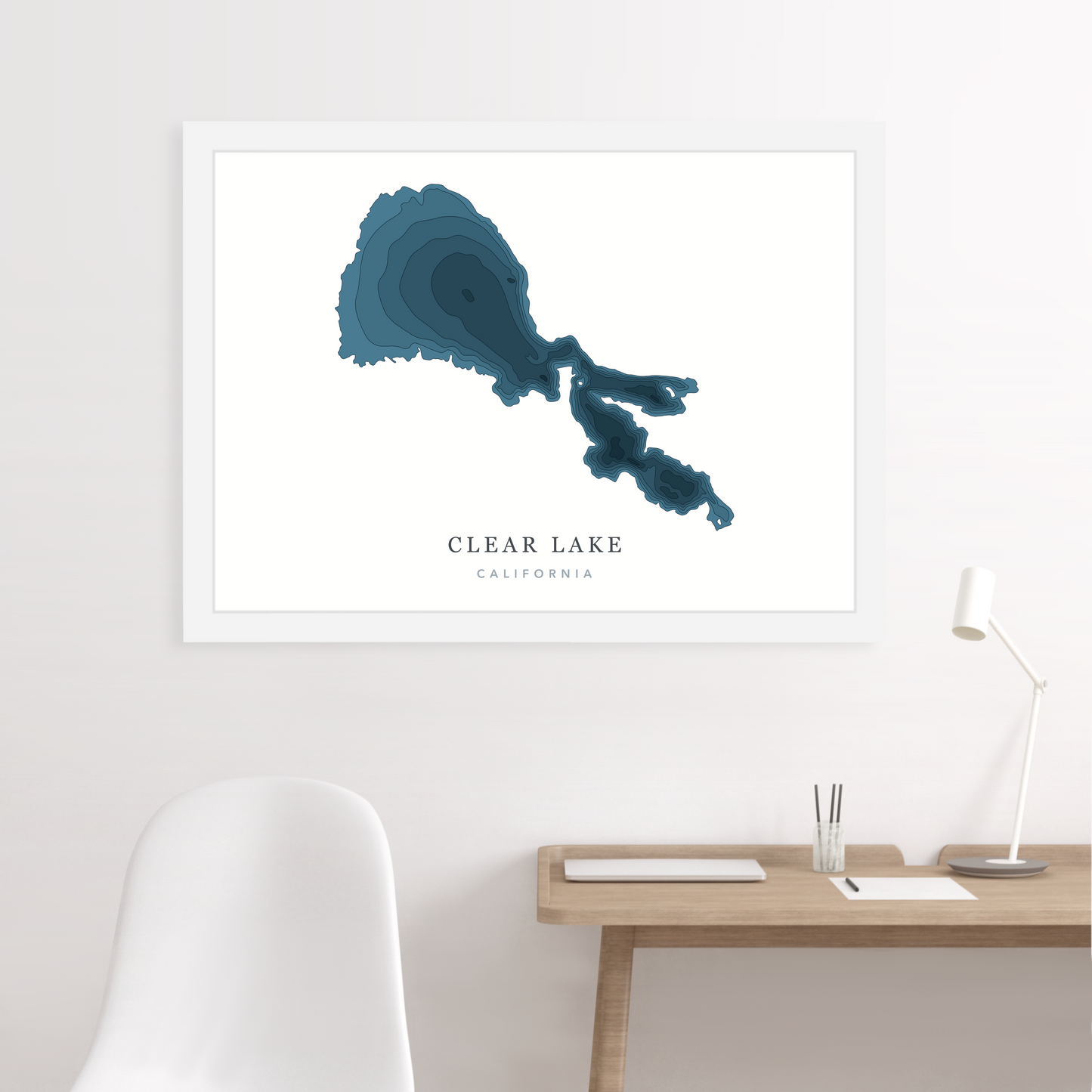 White Floating Frame