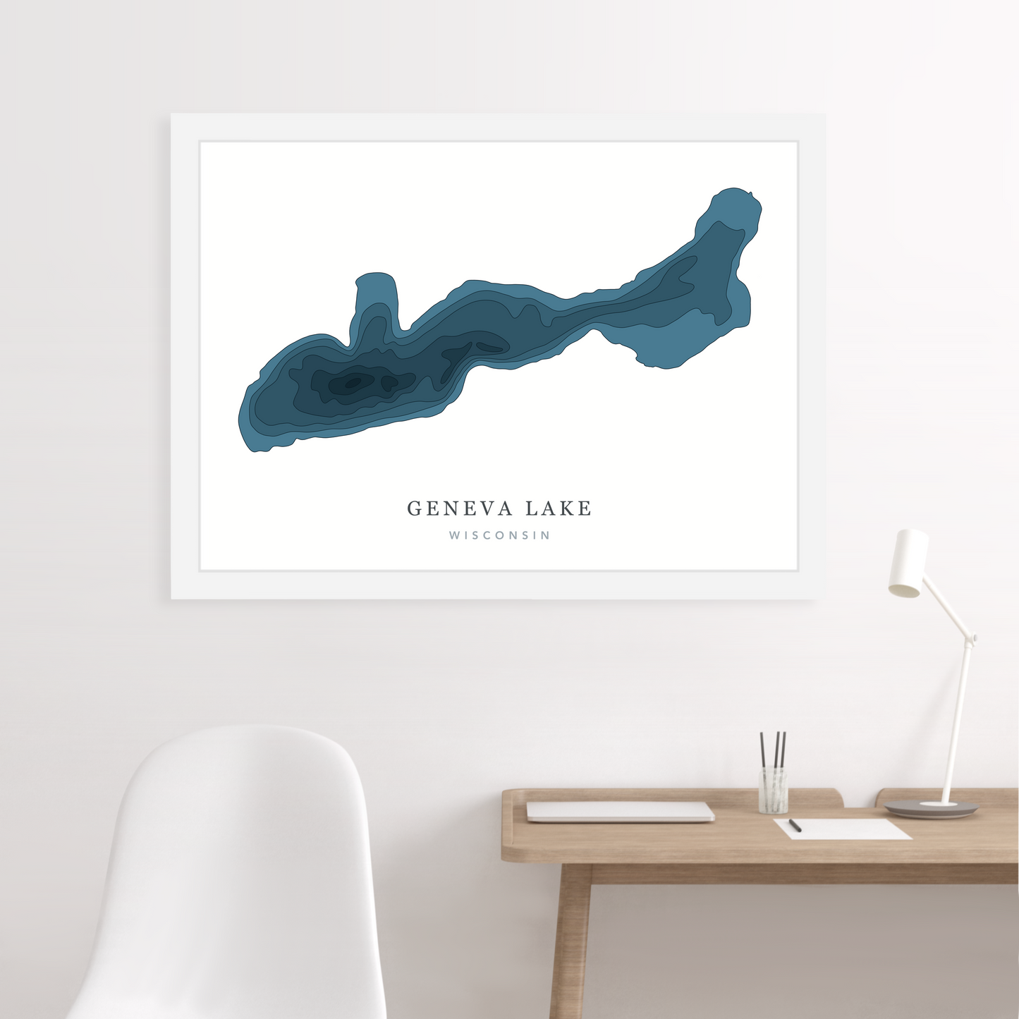 White Floating Frame