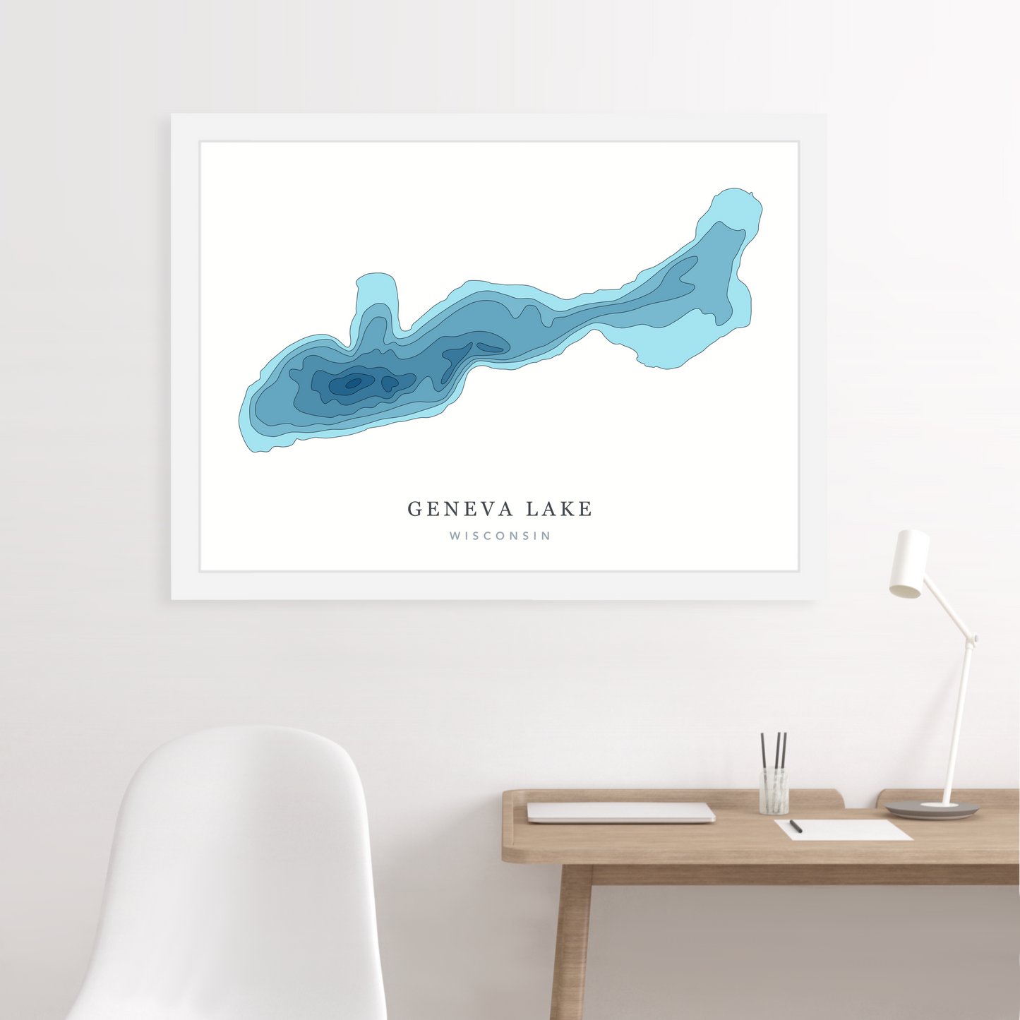 White Floating Frame