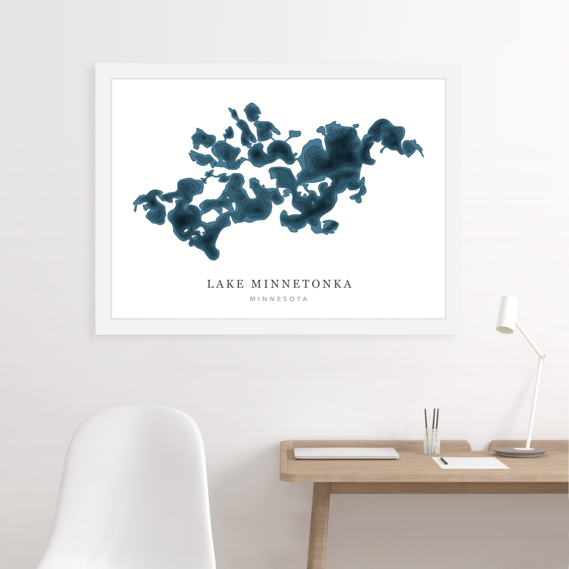 White Floating Frame