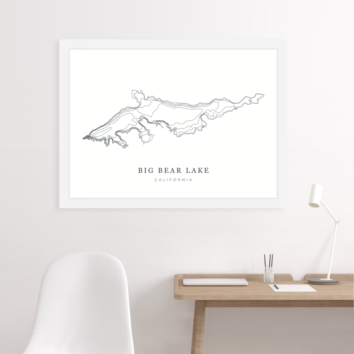 White Floating Frame