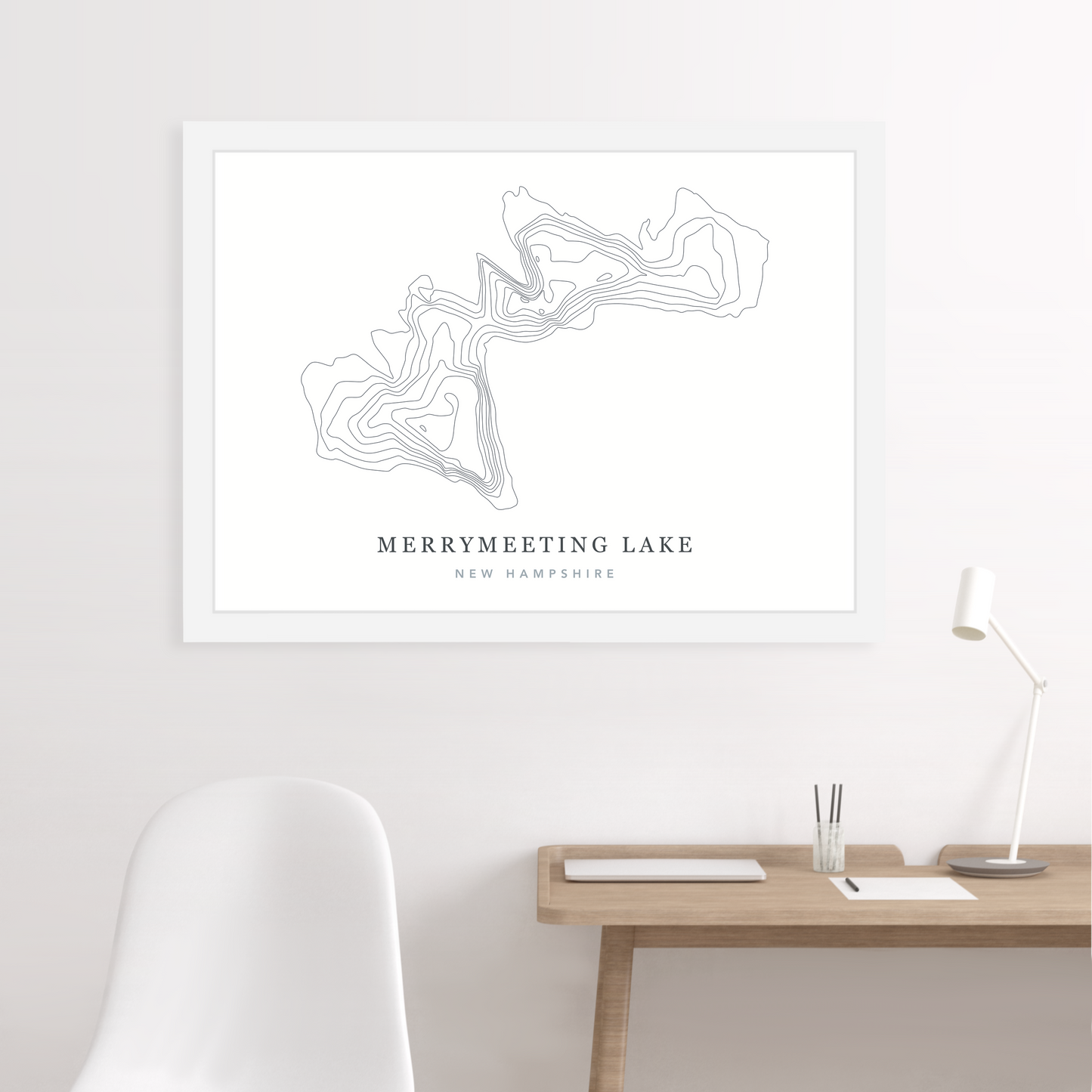 White Floating Frame