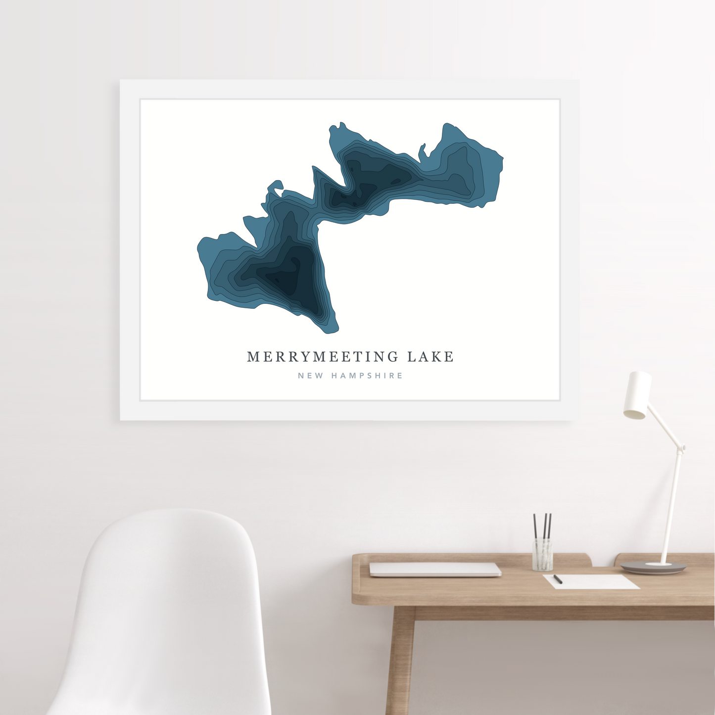 White Floating Frame