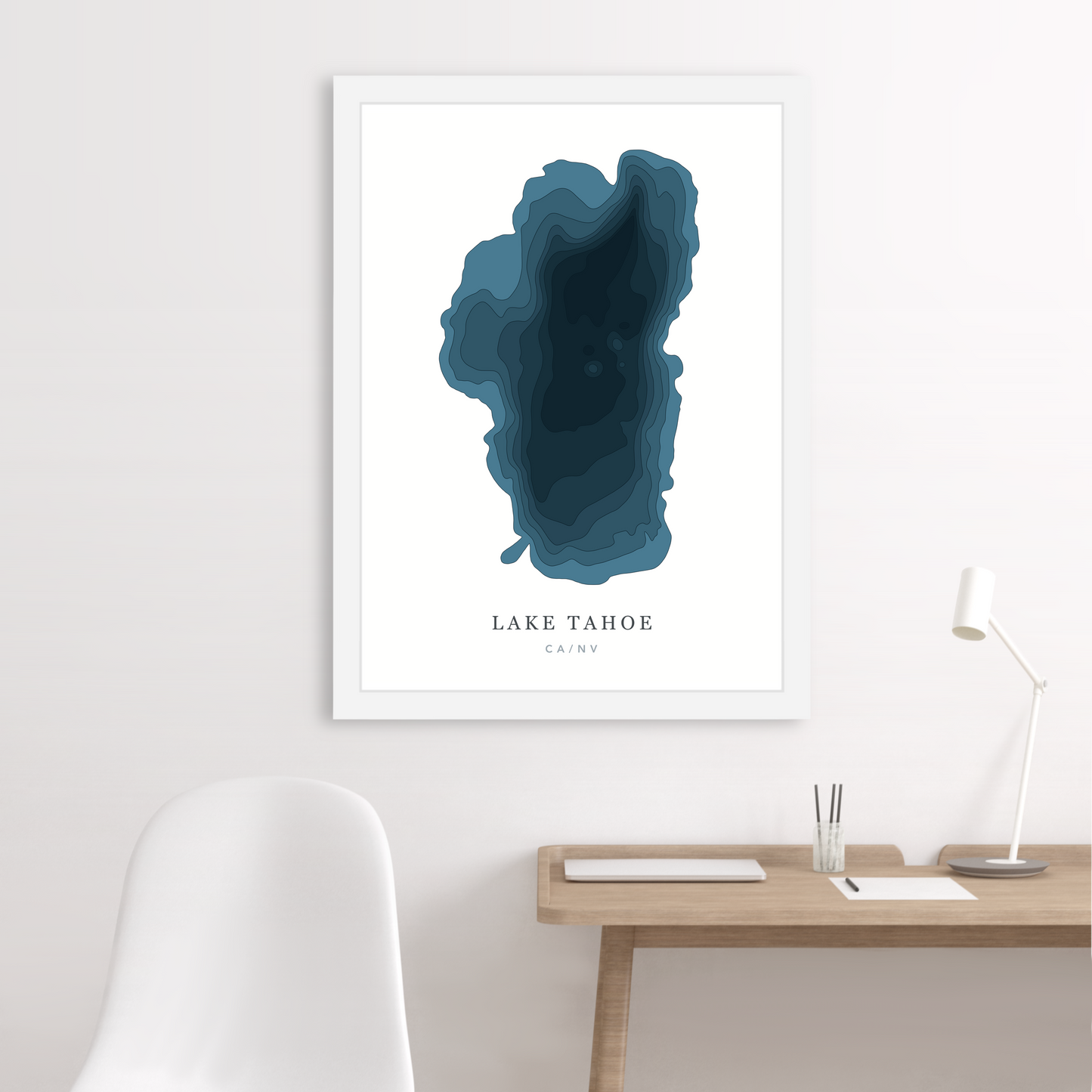 White Floating Frame