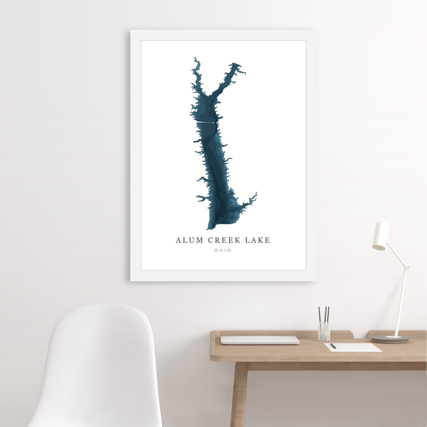 White Floating Frame