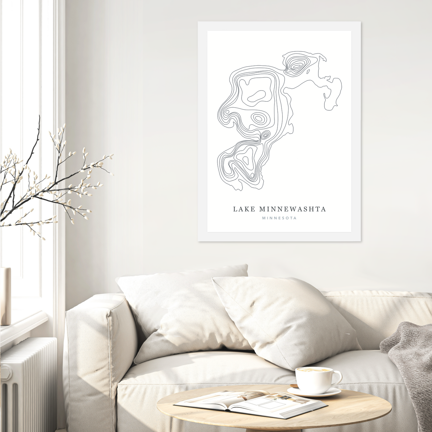 White Flat Frame