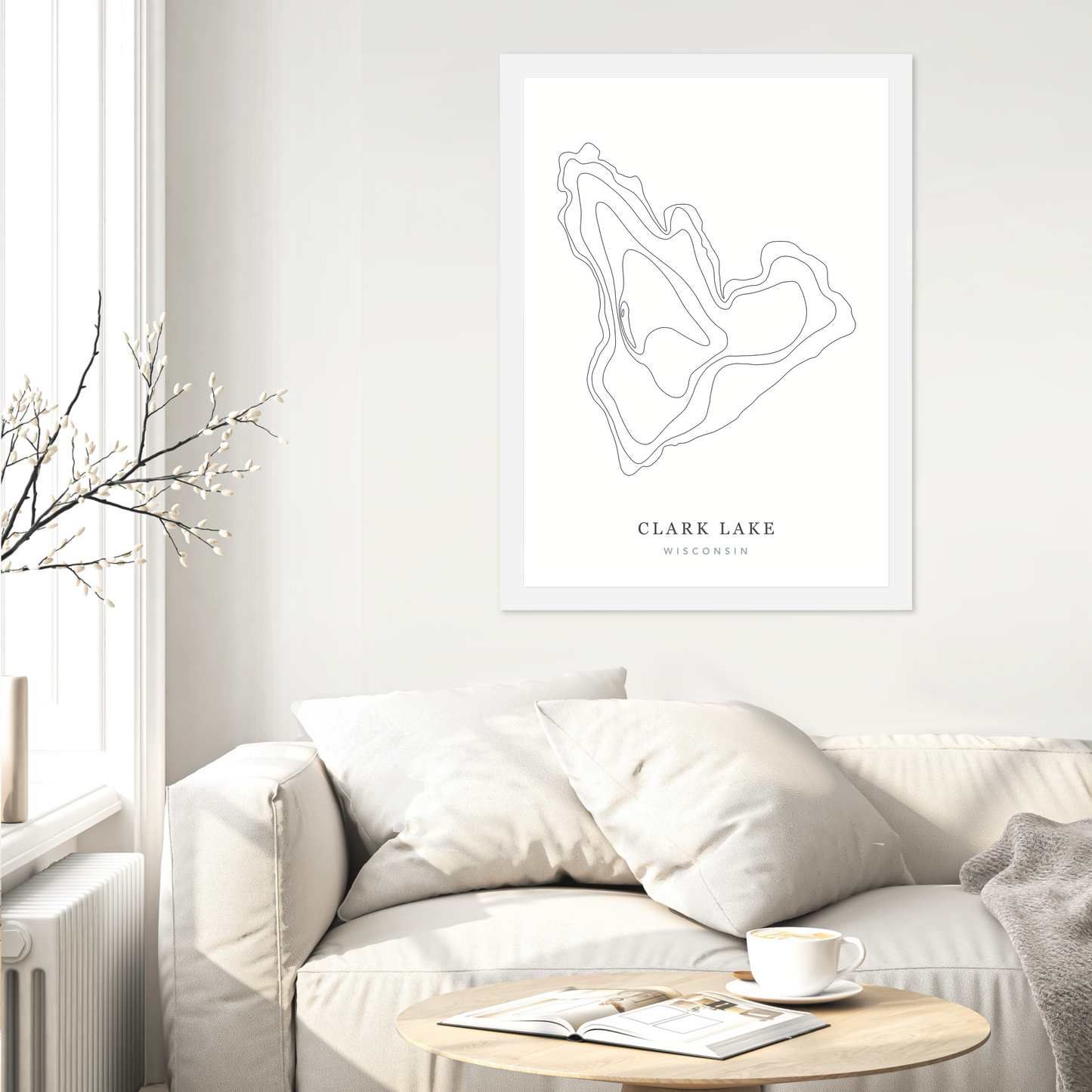 White Flat Frame