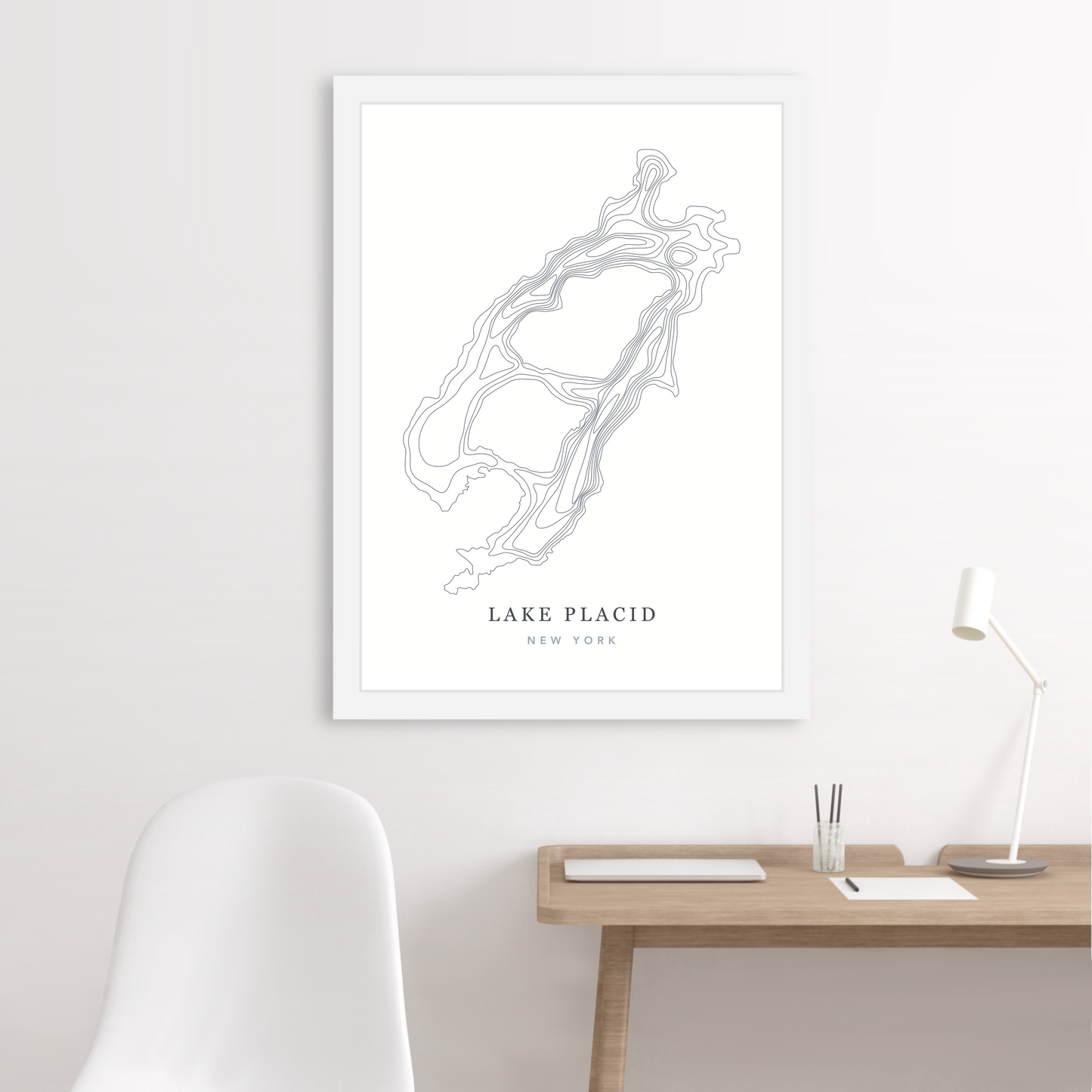 White Floating Frame