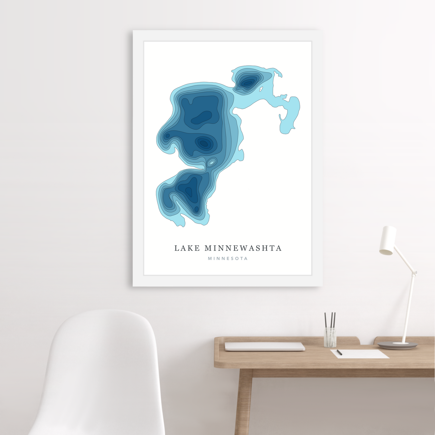White Floating Frame