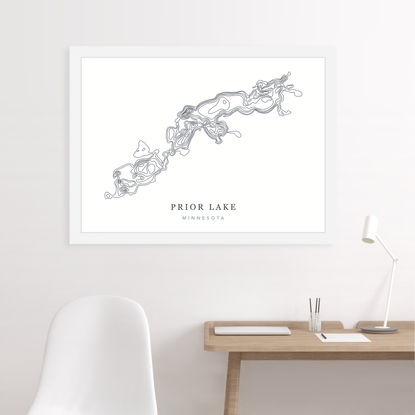 White Floating Frame