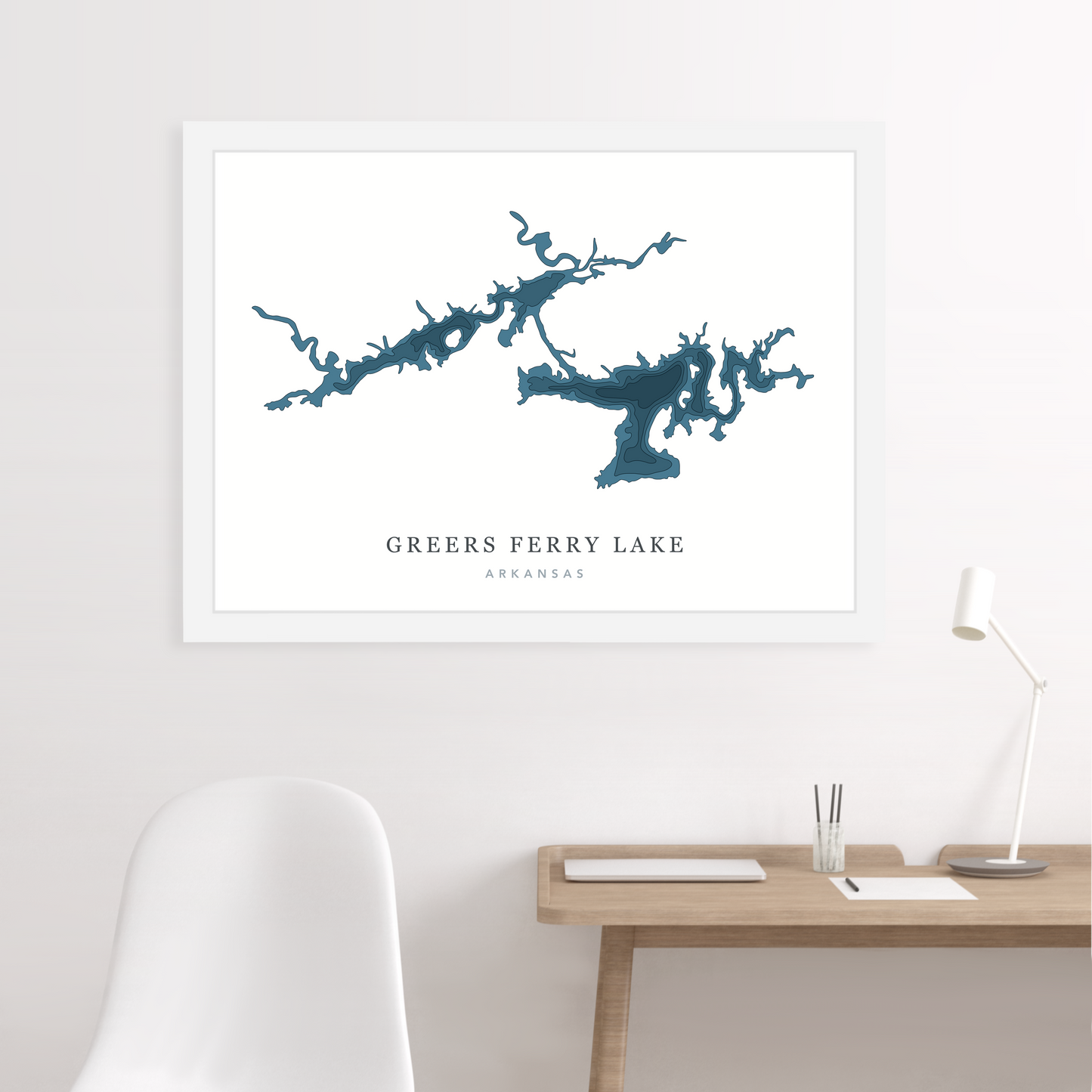 White Floating Frame