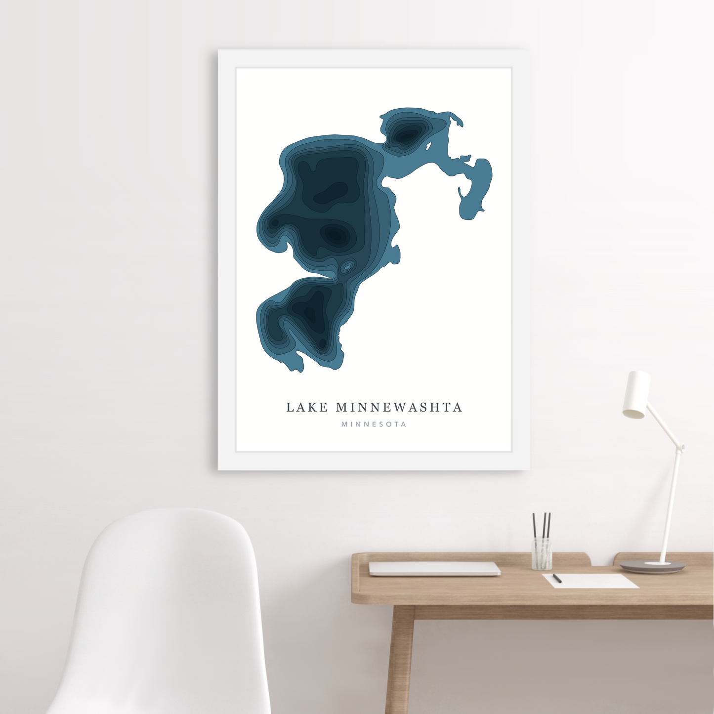 White Floating Frame