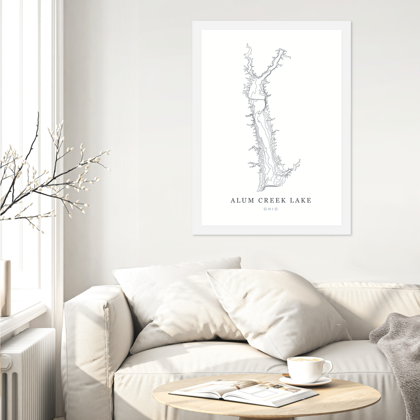White Flat Frame