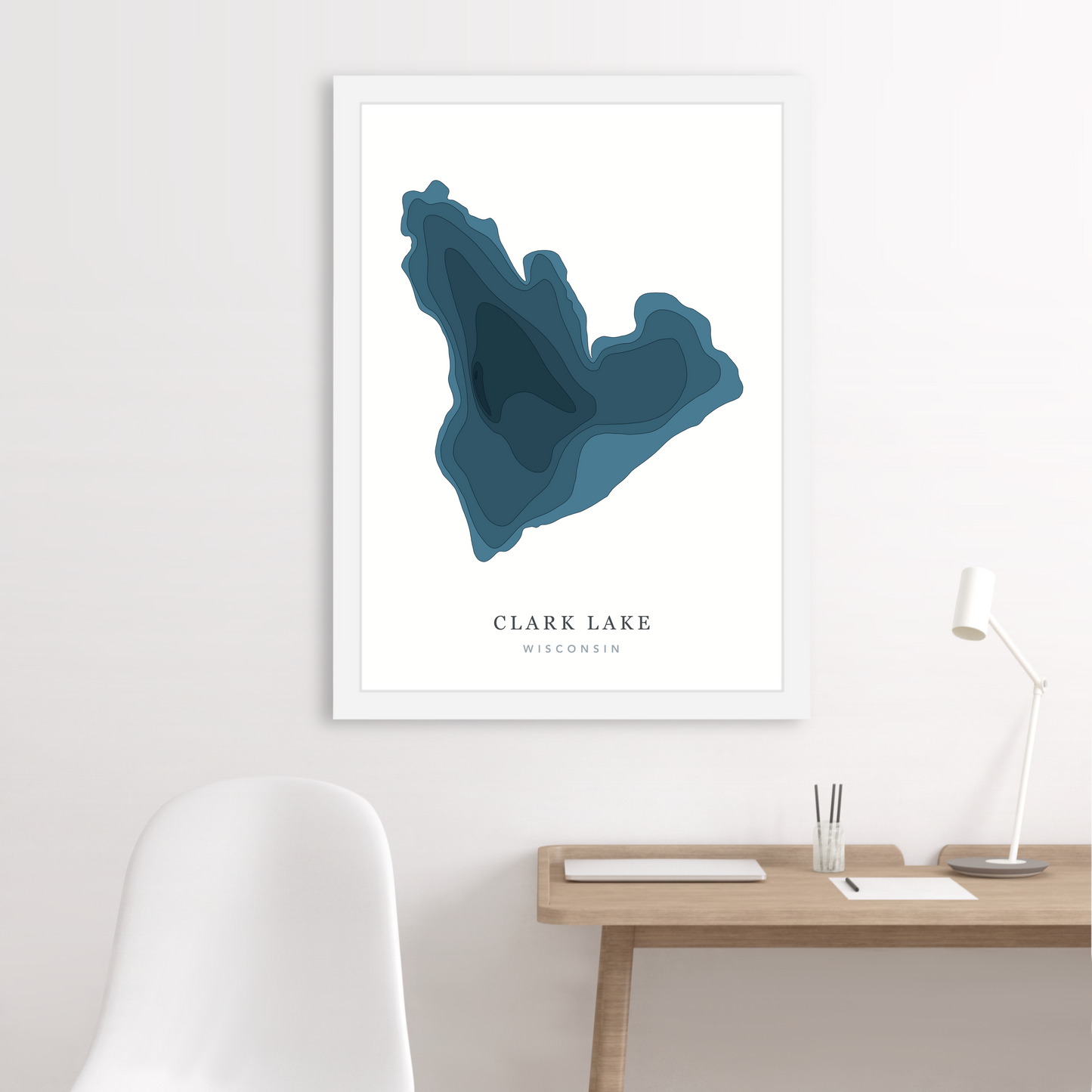 White Floating Frame