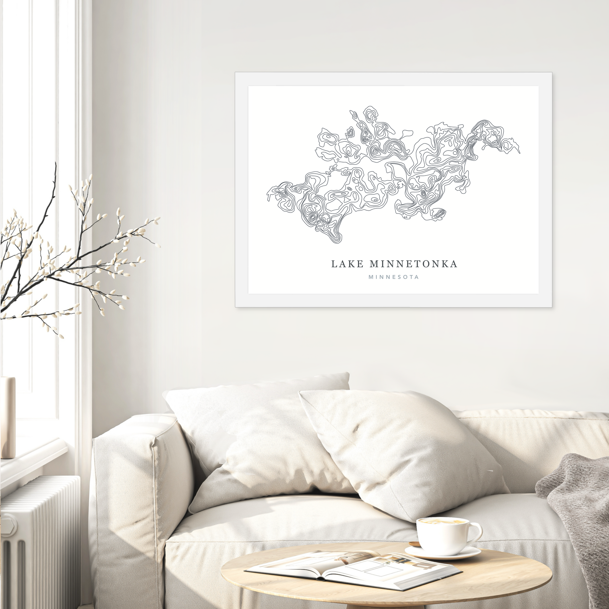 White Flat Frame