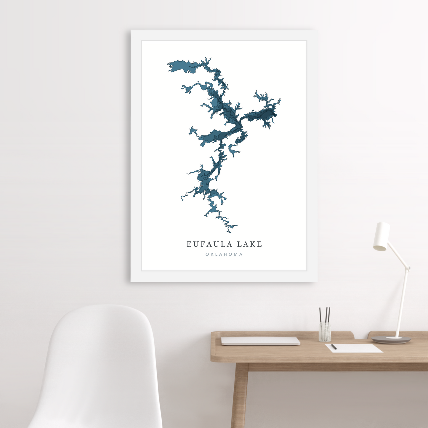 White Floating Frame