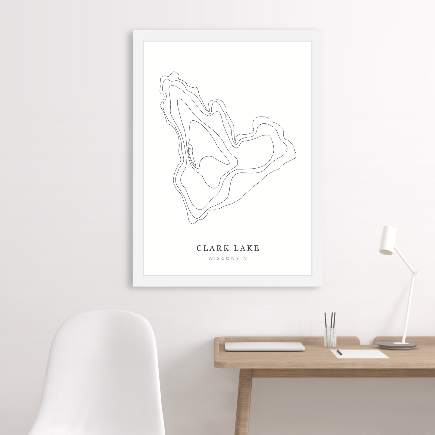 White Floating Frame