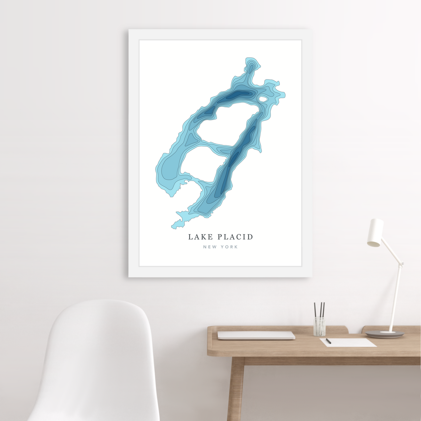 White Floating Frame