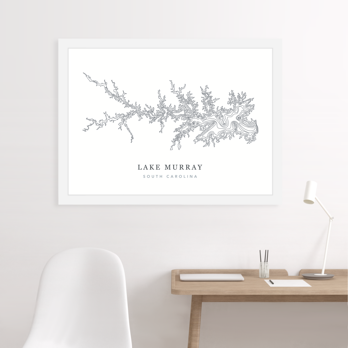 White Floating Frame