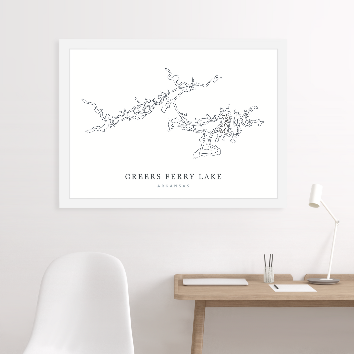 White Floating Frame