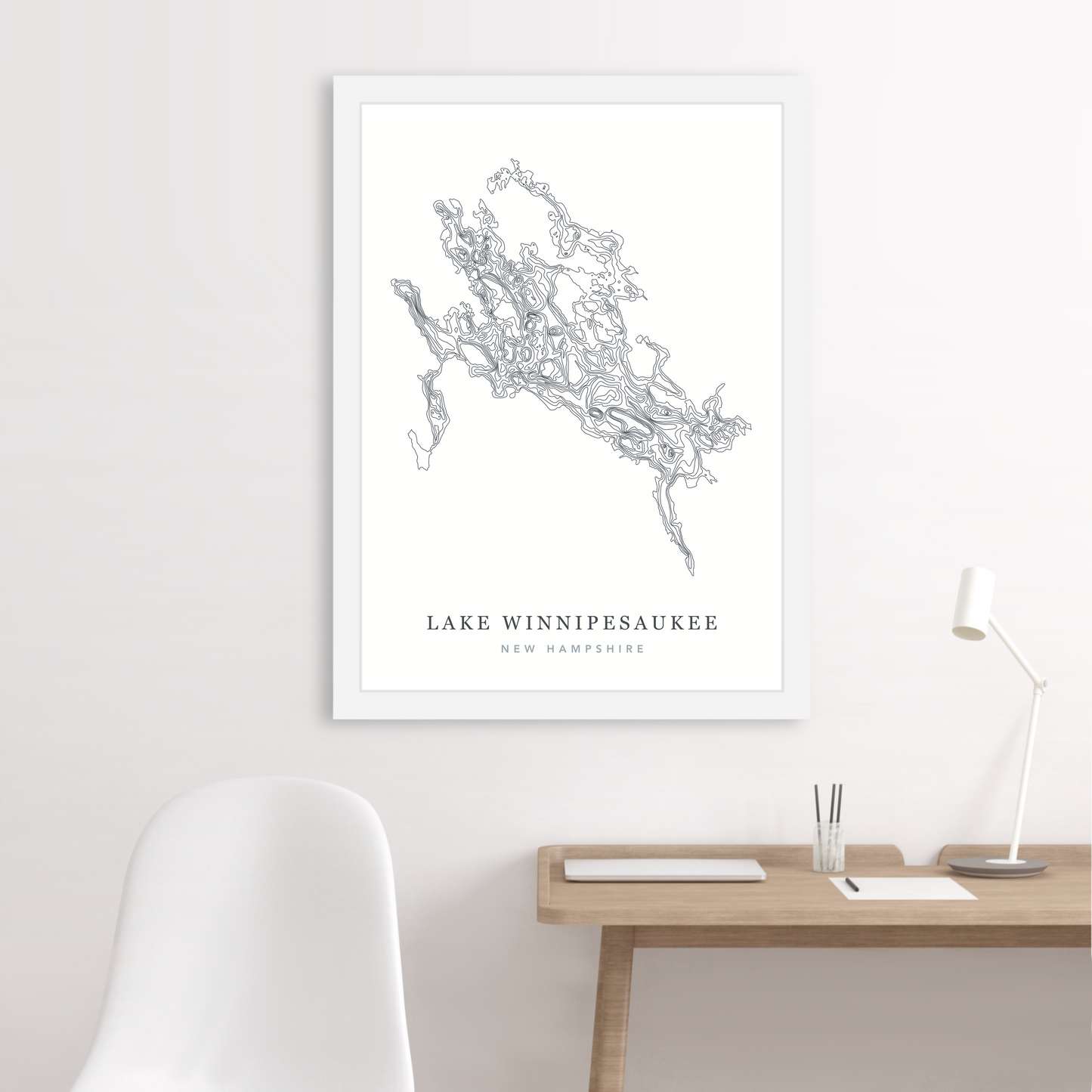 White Floating Frame