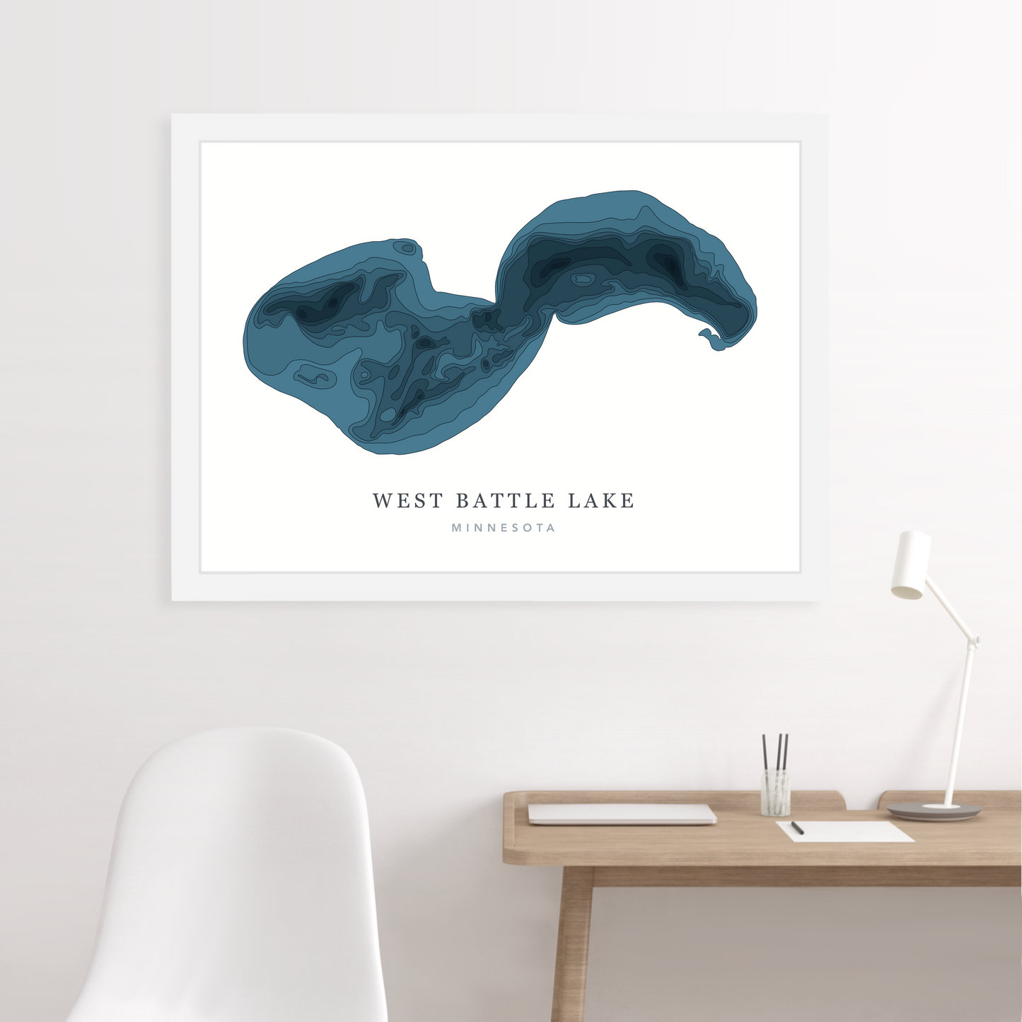 White Floating Frame