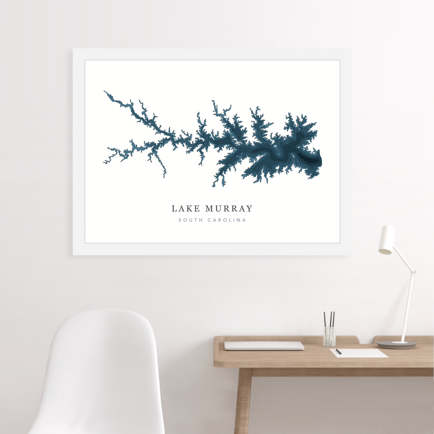 White Floating Frame