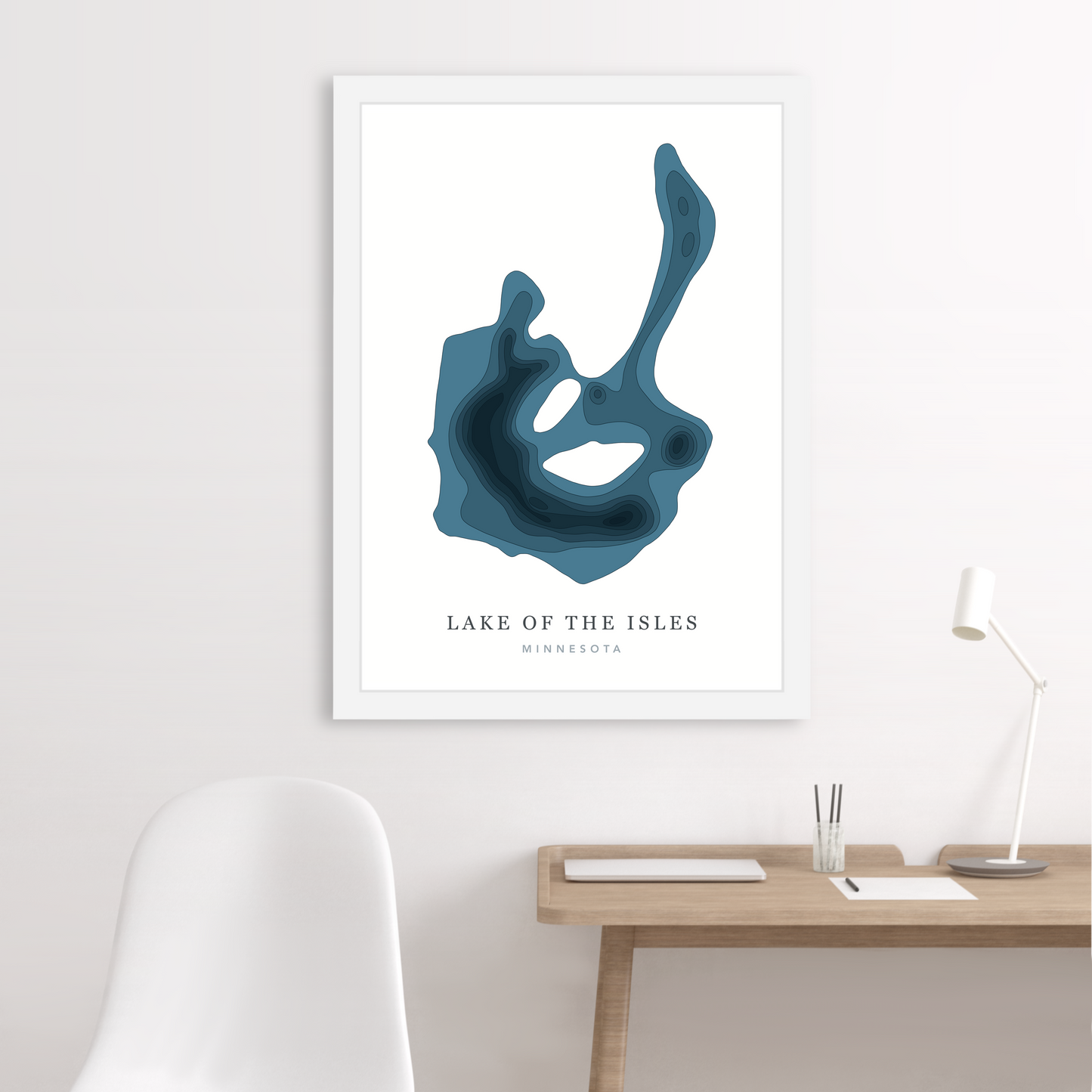 White Floating Frame