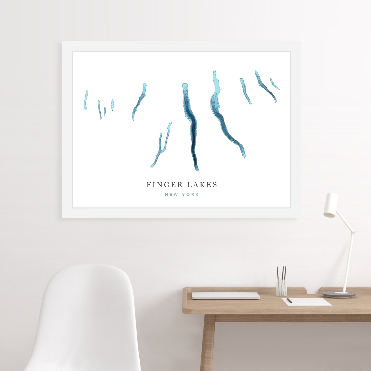 White Floating Frame