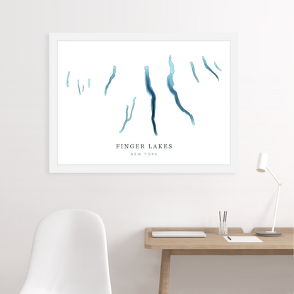 White Floating Frame