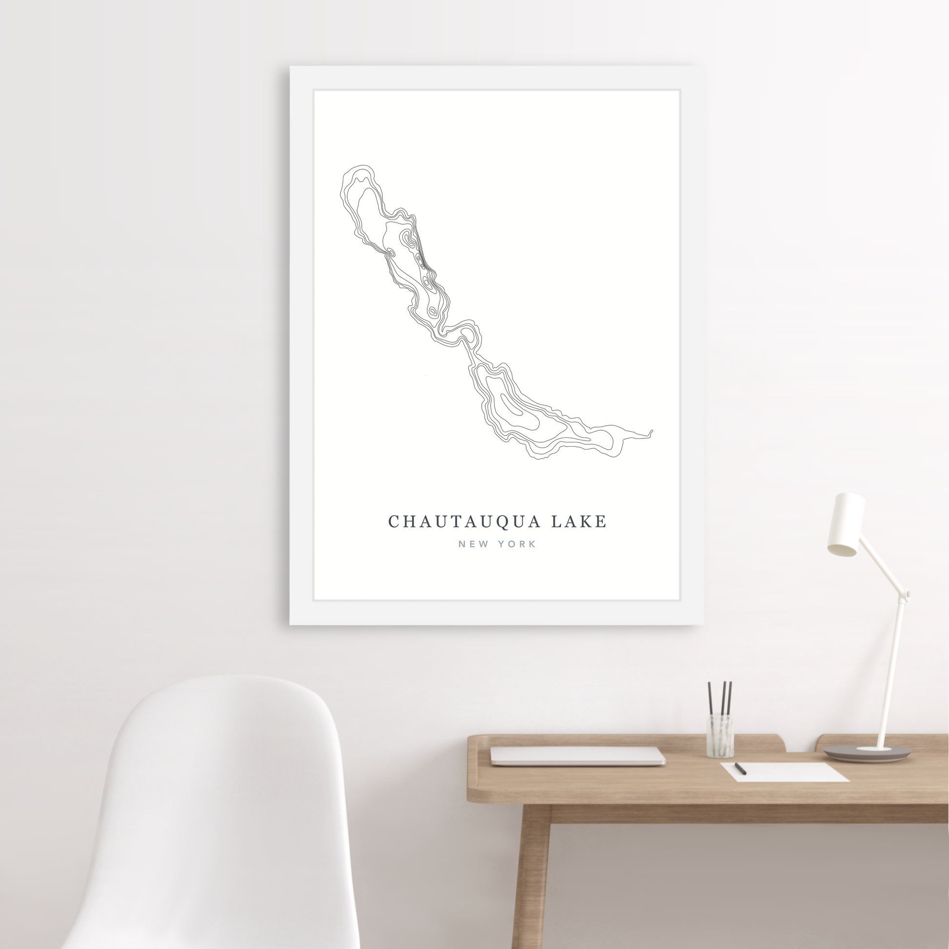 White Floating Frame  