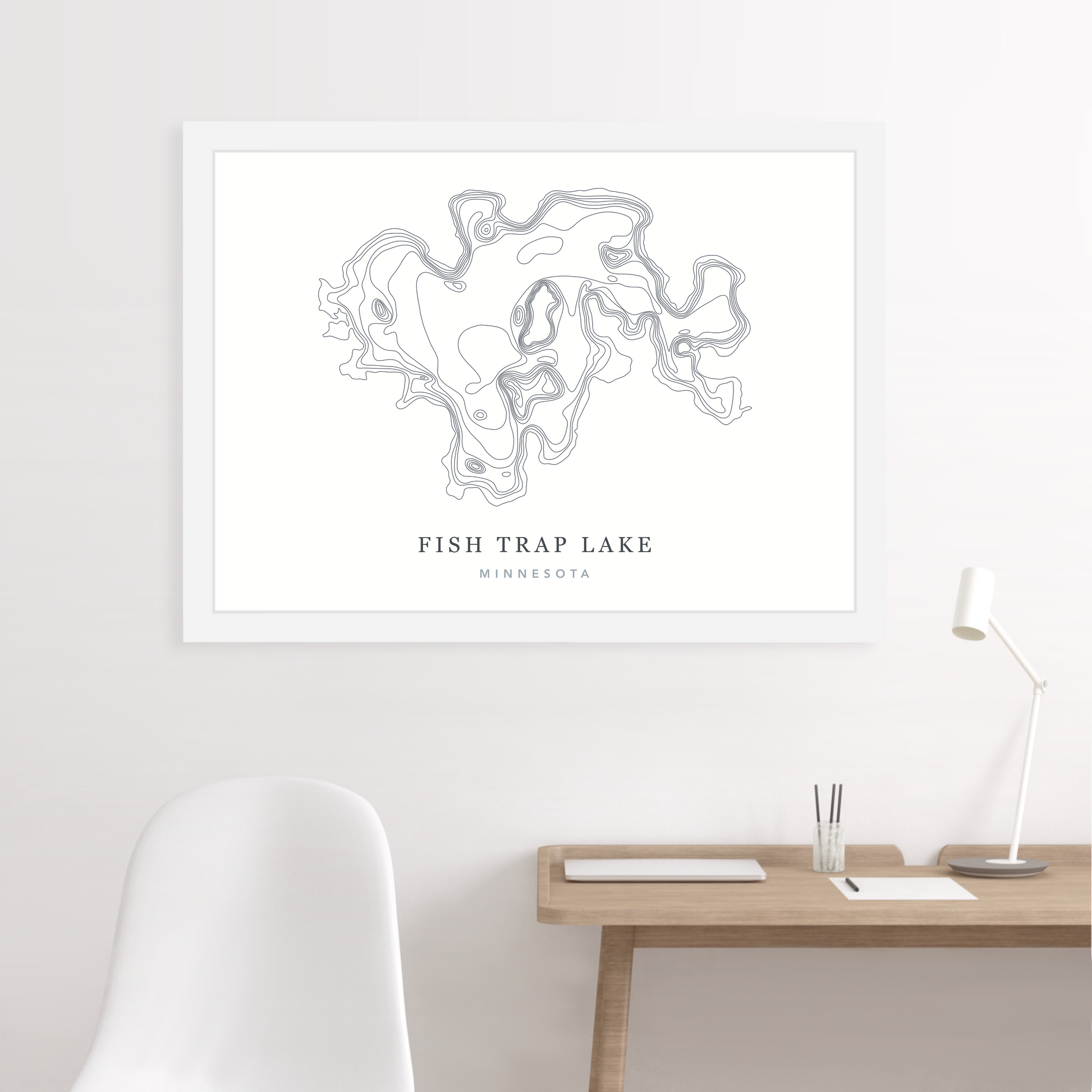 White Floating Frame  